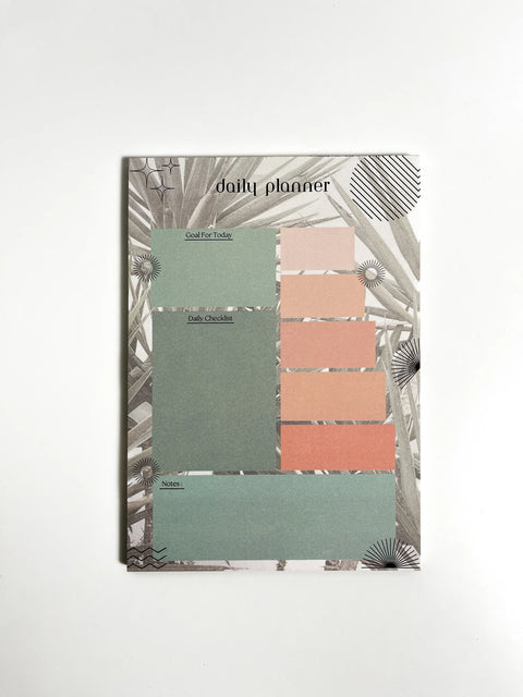 A5 Notepads - Palm Breeze Daily Planner