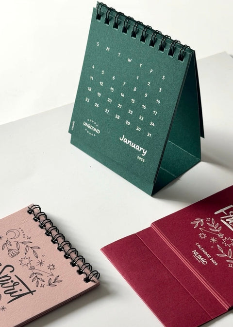 Mini Table Calendar 2026