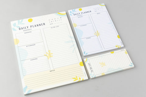 Daily planners in A4 and A5 size