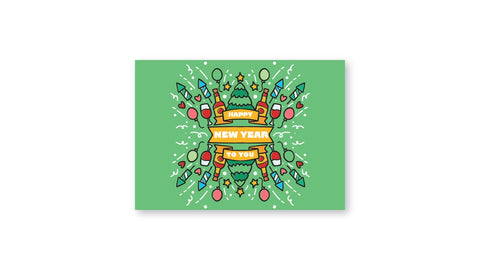 Happy New Year Postcards