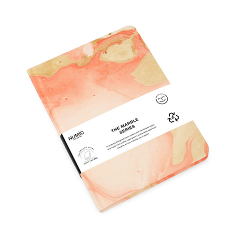Marble Series red color notebook