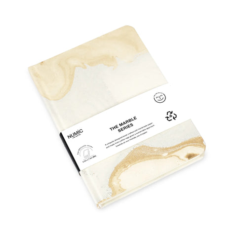 Marble Series gold color notebook
