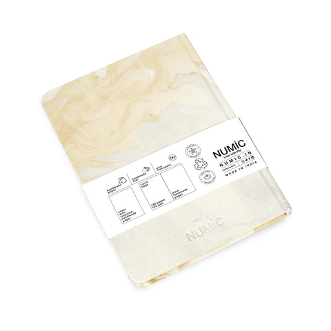 Marble Series gold color notebook