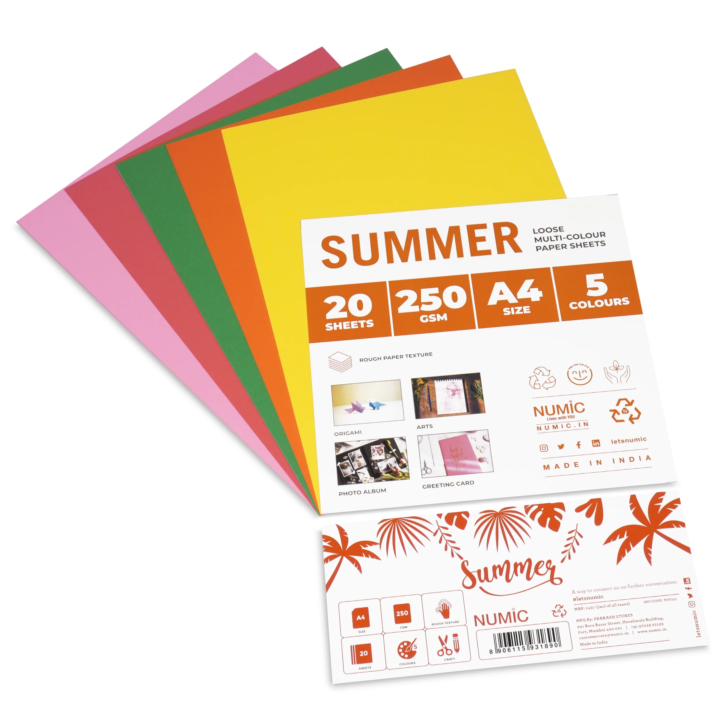 Num Ic Summer A4 Packets – Numic
