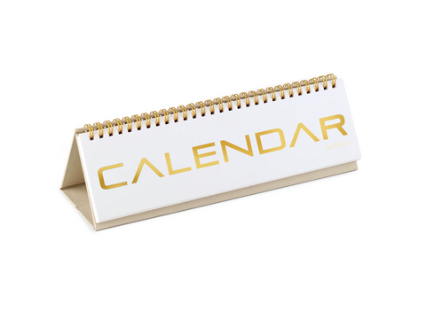 Metalic Long Table Calendar