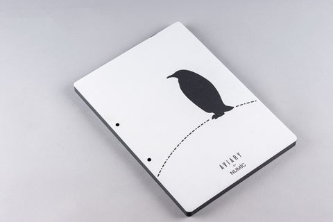 A4 size Aviary notepad in black color
