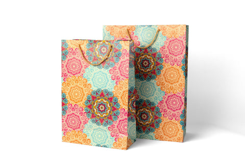 Abstract Paper Bags in two sizes